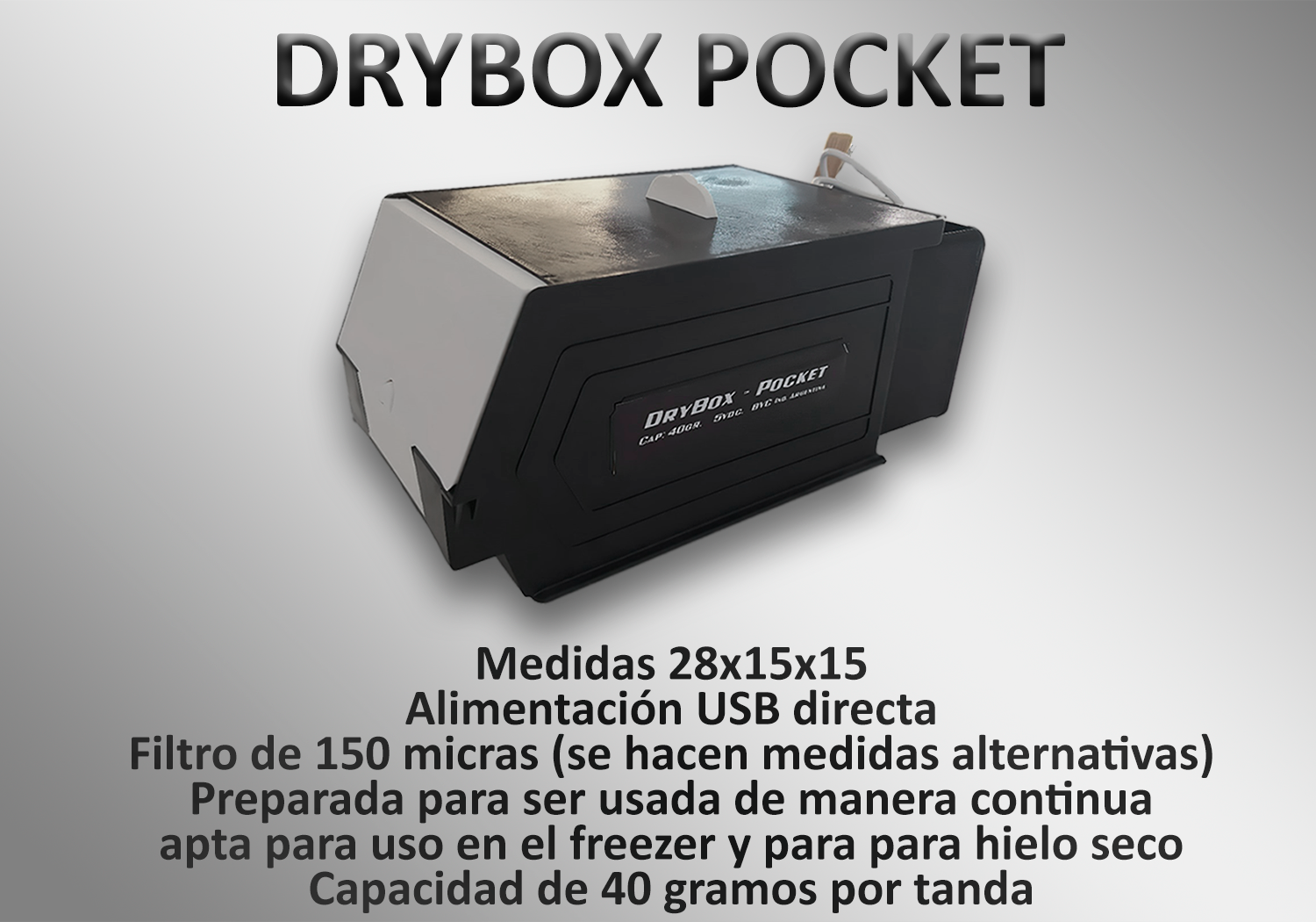 DryBox Pocket - Extractora Compacta